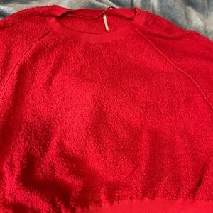 Free People red sweatshirt